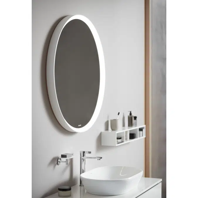 L-Cube Mirror  Mirrored, White aluminum Matt - LC7376