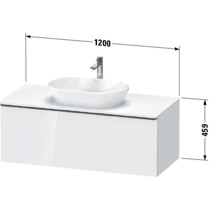 DE4949 D-Neo Vanity unit wall-mounted