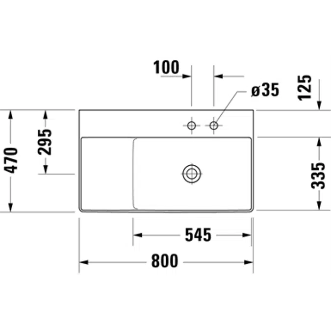 DuraSquare Waschtisch 234980