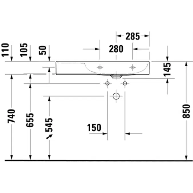 DuraSquare sink 234980