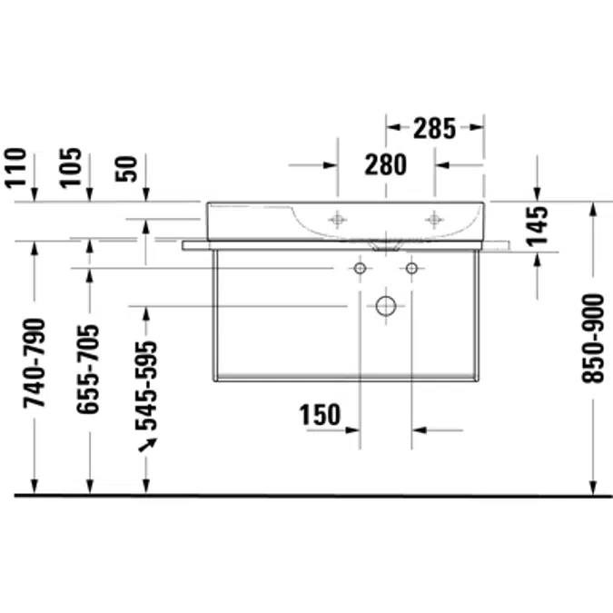 DuraSquare sink 234980