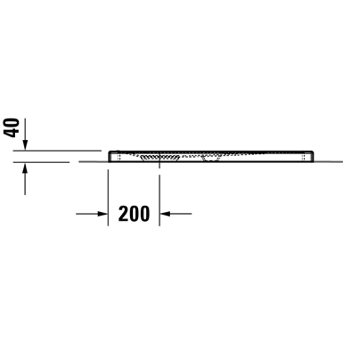 Duravit Tempano Plato de ducha, Cuadrado - 720187