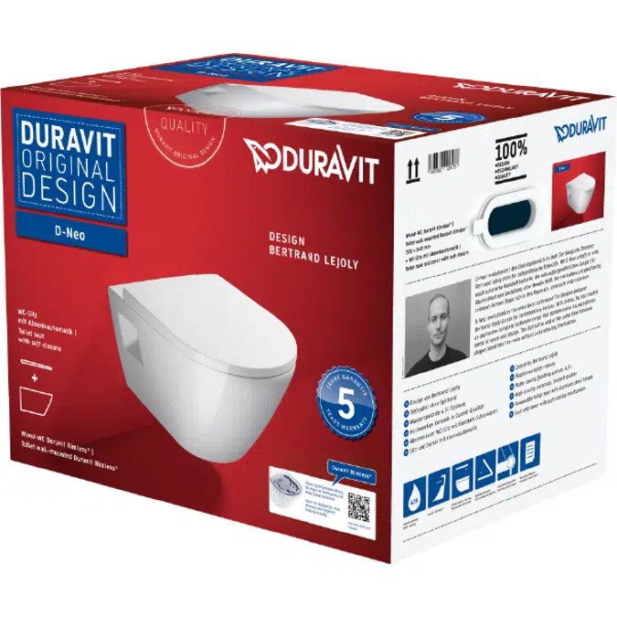 457809 D-Neo Wall-mounted toilet