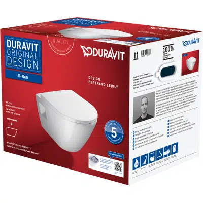 Image for 457809 D-Neo Wall-mounted toilet