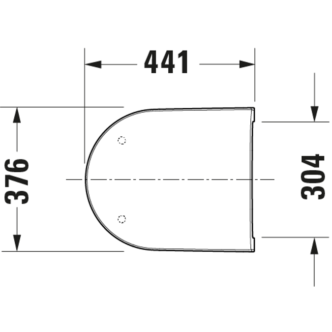 457809 D-Neo Wall-mounted toilet