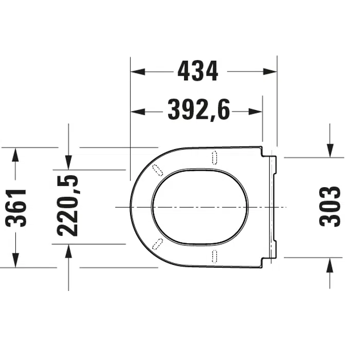 D-Neo Set inodoro suspendido 540 mm - 457809