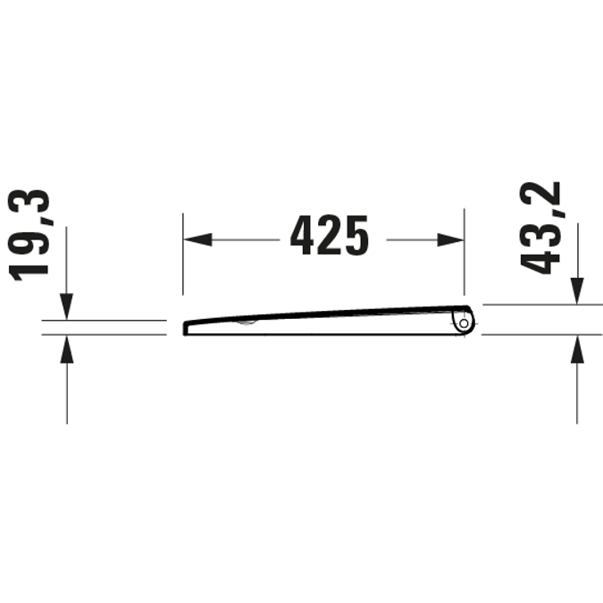 457809 D-Neo Wall-mounted toilet