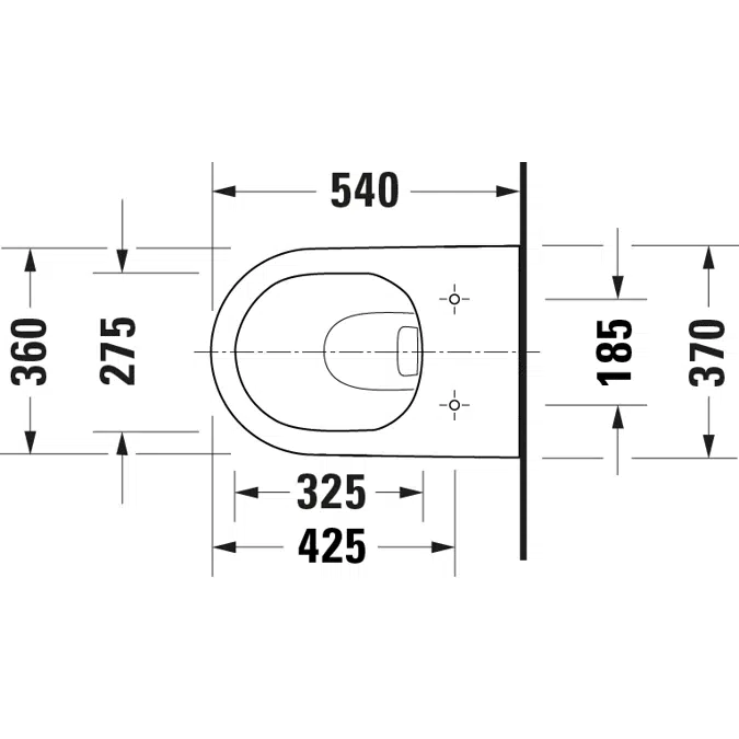 D-Neo Set inodoro suspendido 540 mm - 457809