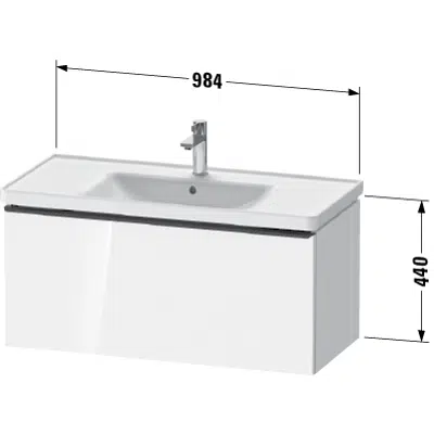 DE4256 D-Neo Vanity unit wall-mounted için görüntü