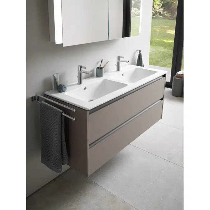 ME by Starck Lavabo doble Blanco Brillante 1300 mm - 233613