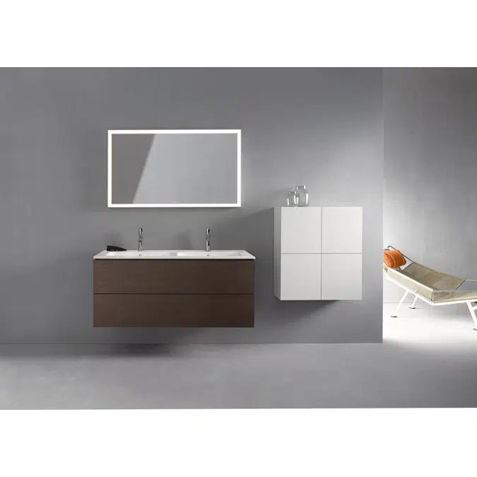 ME by Starck Lavabo doble Blanco Brillante 1300 mm - 233613