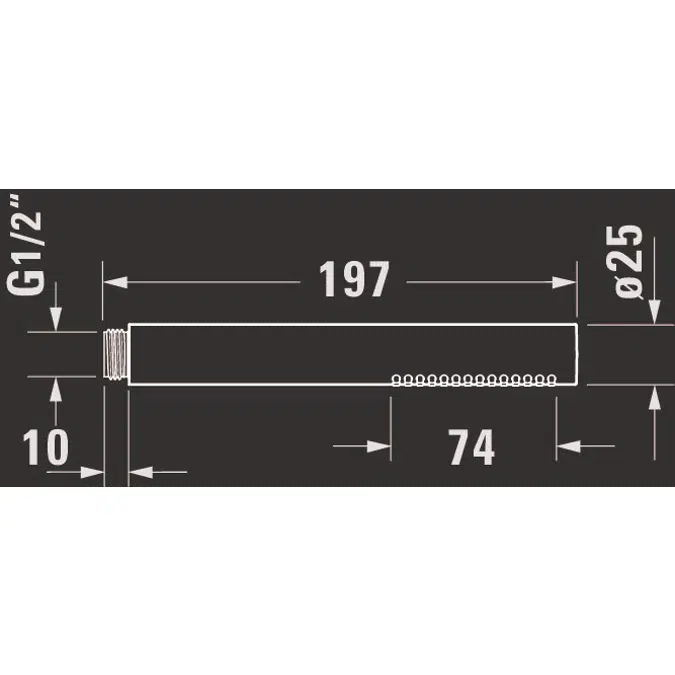 Brausen und Zubehör Stabbrause 1jet Chrom Hochglanz - UV0640001