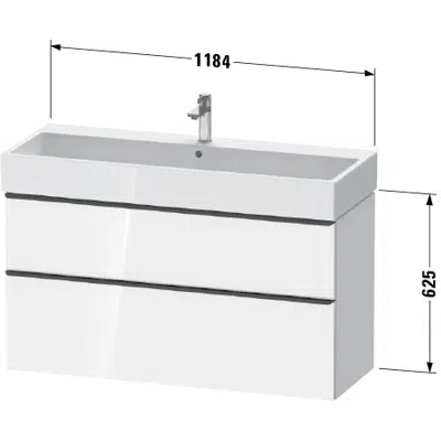 Obrázek pro DE4375 D-Neo Vanity unit wall-mounted
