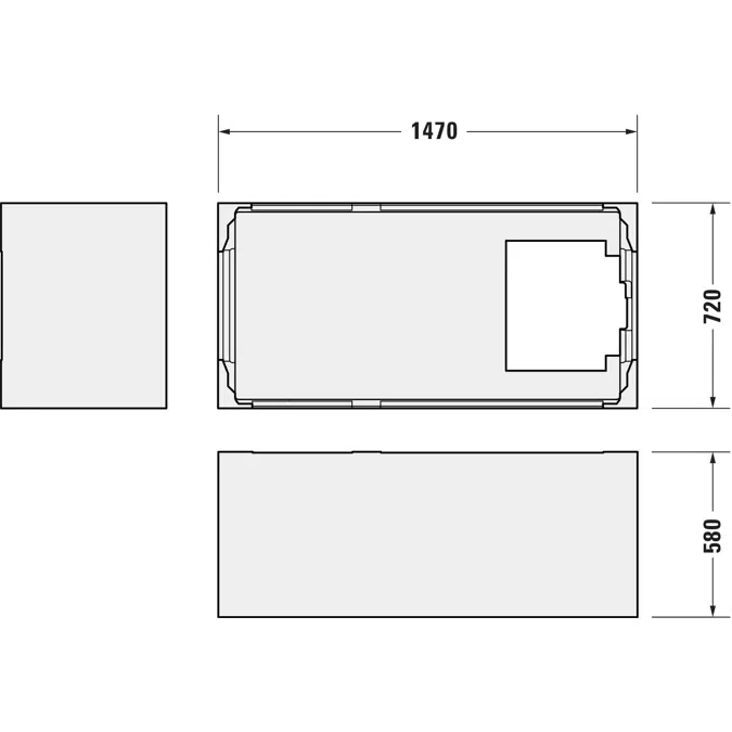 792427 D-Neo Bathtub support