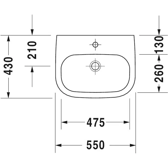 Duravit D-Code Lavabo - 231155