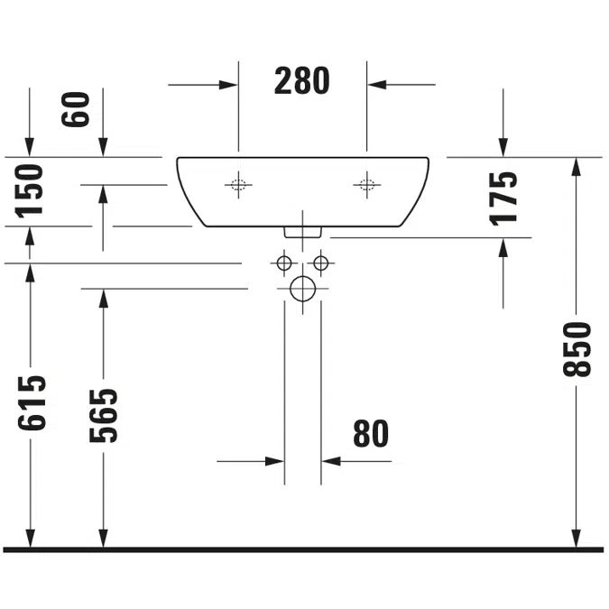 Duravit D-Code Lavabo - 231155