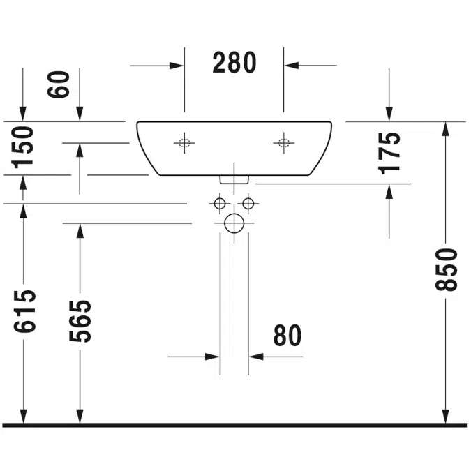 Duravit D-Code Lavabo - 231155