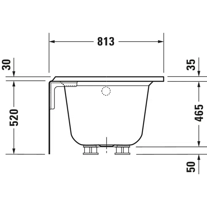 Architec Bañera Blanco 1525x813 mm - 700353