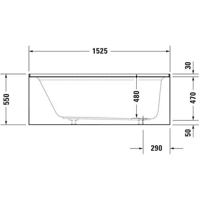 Architec Bañera Blanco 1525x813 mm - 700353