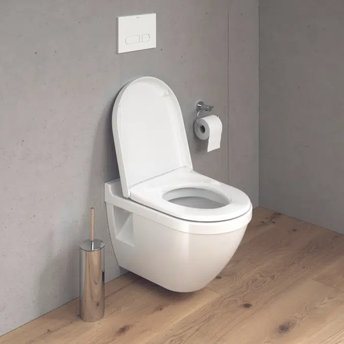 BIM object Toilets Starck 3 Wallmounted toilet White High Gloss
