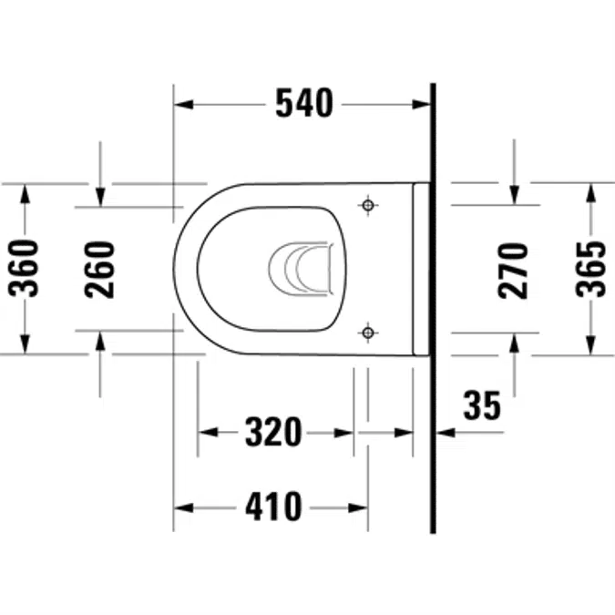 Starck 3 wall-mounted toilet 252709