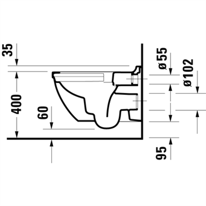 Starck 3 Wand WC 252709