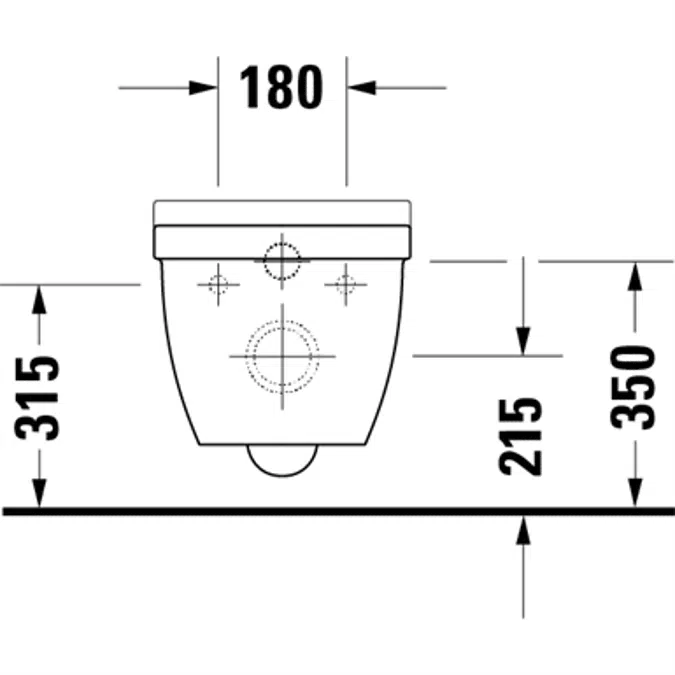 Starck 3 wall-mounted toilet 252709