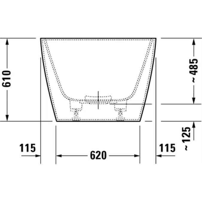 DuraSquare Freistehende Badewanne 700430