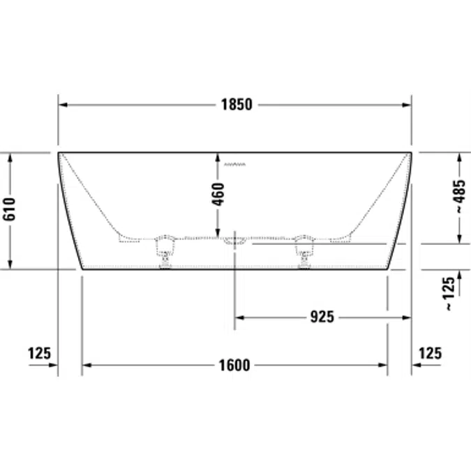 Duravit DuraSquare Bañera, Rectangular - 700430