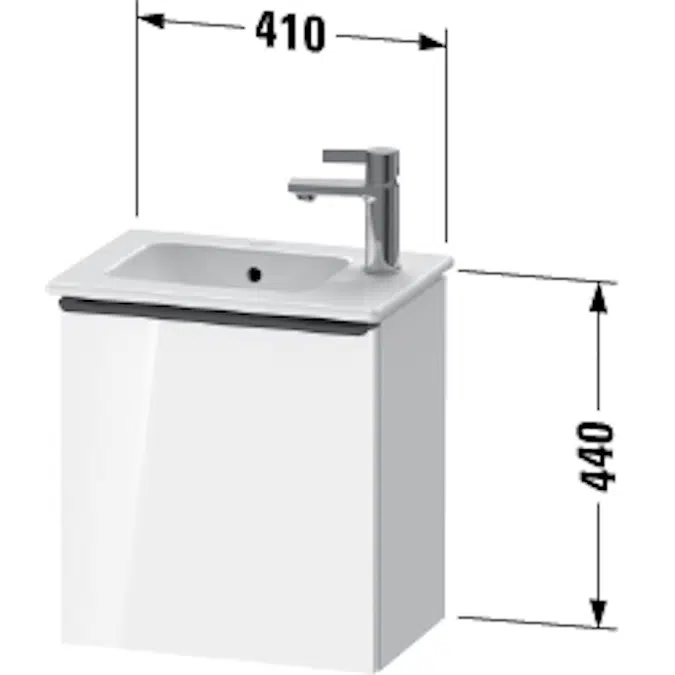 BIM object - Compound Units - DE4259 D-Neo Vanity unit wall-mounted ...