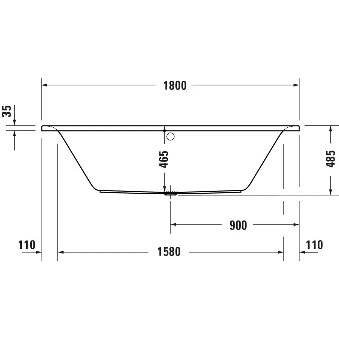 Duravit D-Neo Bañera, Rectangular - 700476