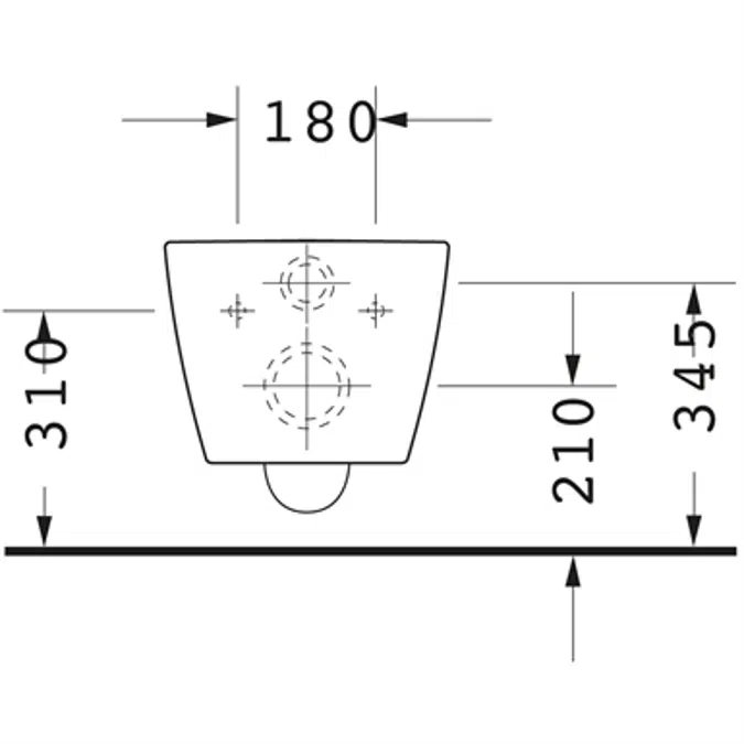 ME by Starck Toilet wall mounted 252809