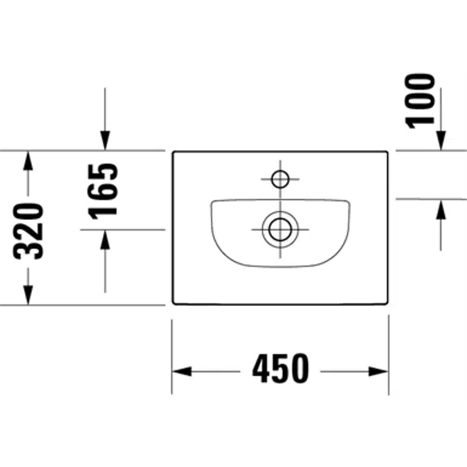 Viu Hand Rinse Bathroom Sink 073345