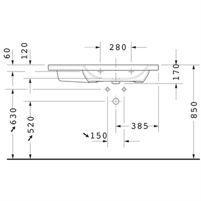 Duravit DuraStyle Lavabo - 232610