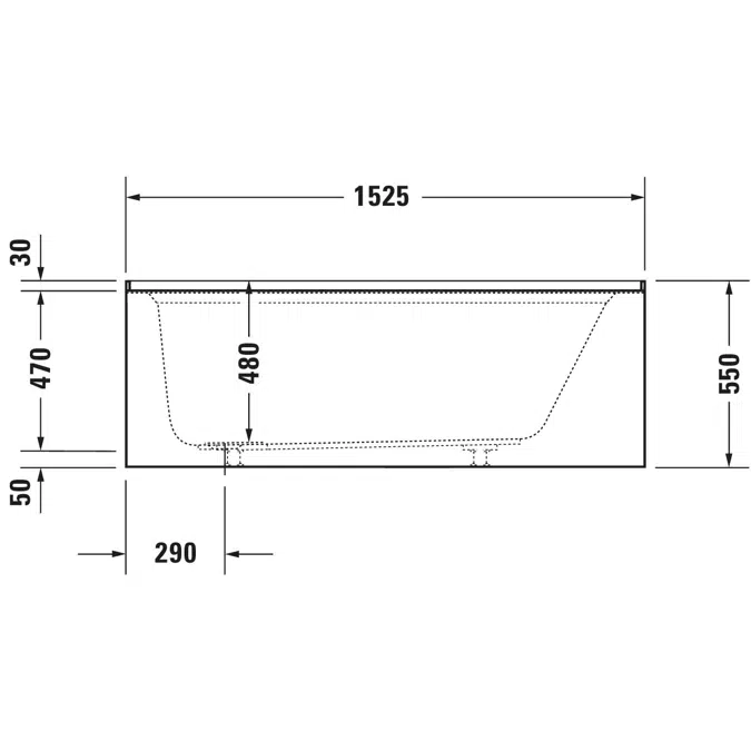 Architec Bañera Blanco 1525x813 mm - 700354