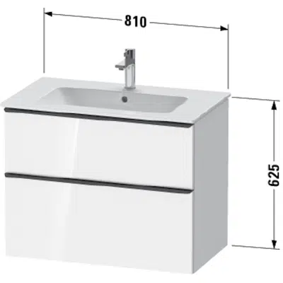 изображение для DE4362 D-Neo Vanity unit wall-mounted