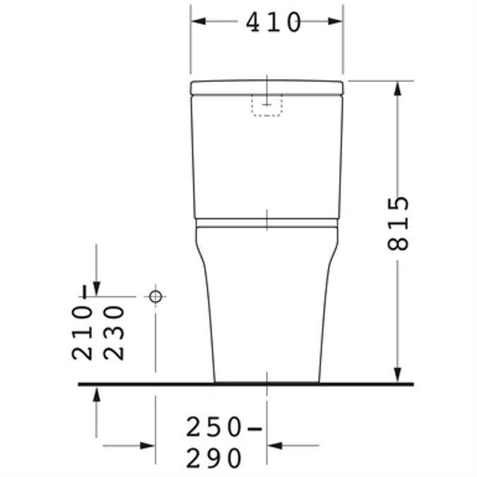 P3 Comforts Two-piece toilet 216801