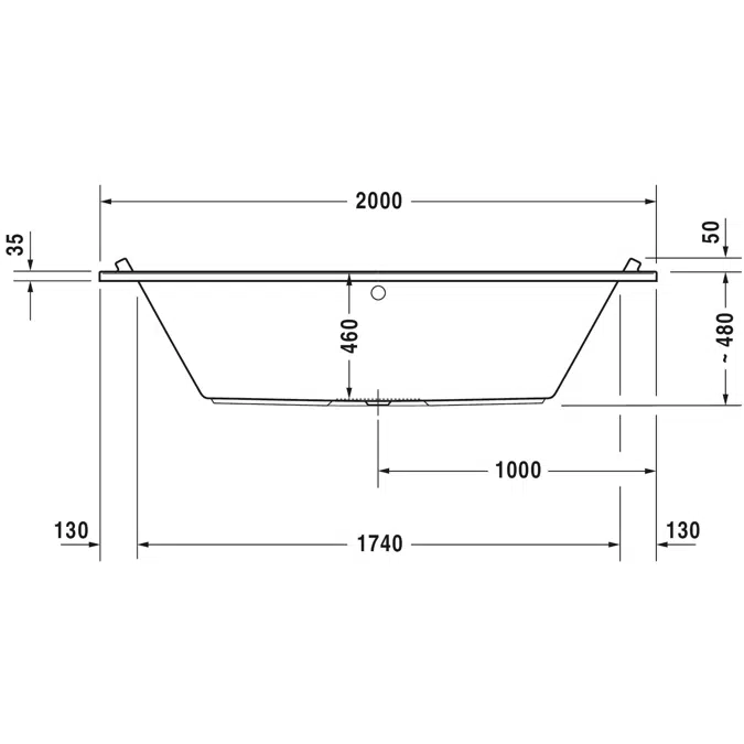 Duravit Starck Bañera, Rectangular - 700341