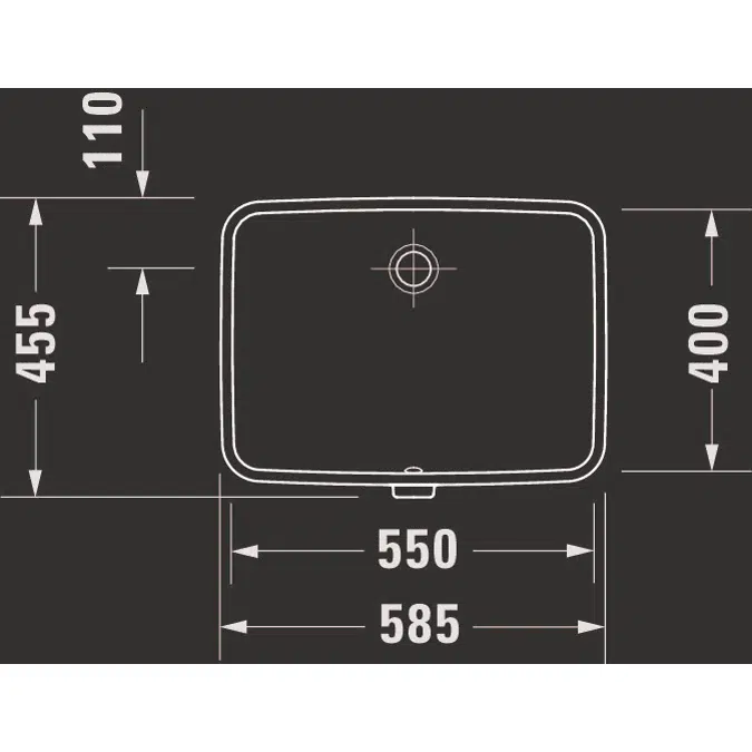 Duravit No.1 Built-in basin 550 mm - 039555