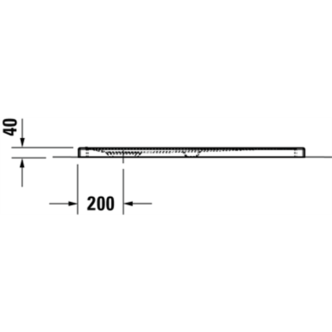 Duravit Tempano Plato de ducha, Cuadrado - 720189
