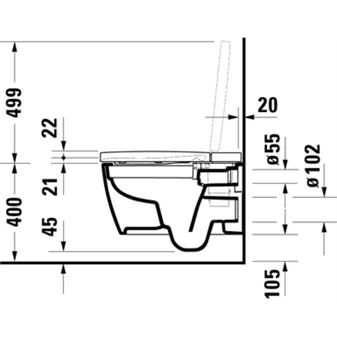 SensoWash Starck f Kompakt Dusch-WC 650000