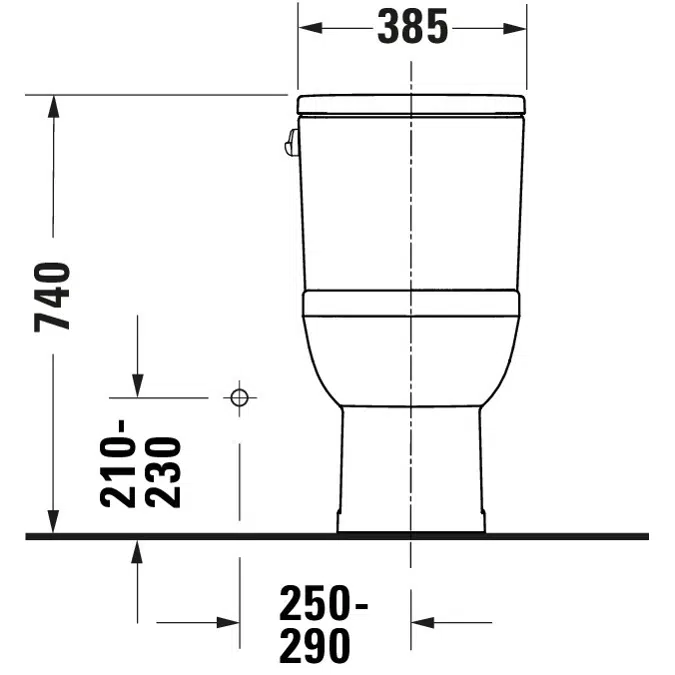 Duravit No.1 One-piece toilet White High Gloss 715 mm - 219501