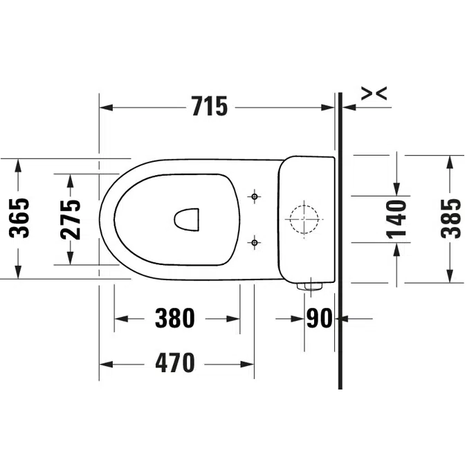 Duravit No.1 One-piece toilet White High Gloss 715 mm - 219501