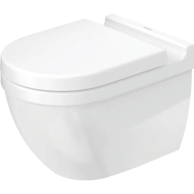 Starck 3 Toilet wall mounted Duravit Rimless¨ set 452709