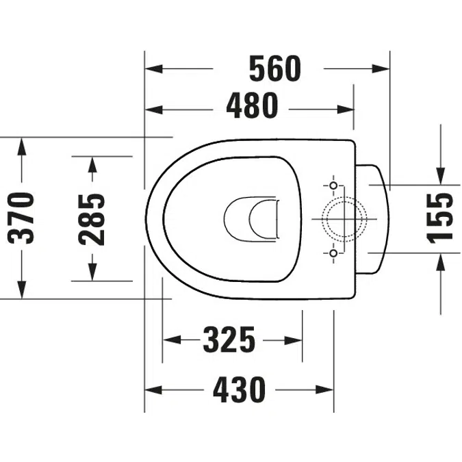 Duravit No.1 Floorstanding toilet White High Gloss 560 mm - 218401