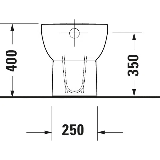 Duravit No.1 Floorstanding toilet White High Gloss 560 mm - 218401