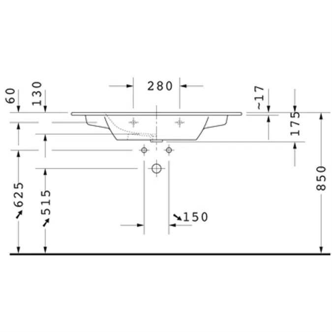 ME by Starck Washbasin, furniture washbasin 233610
