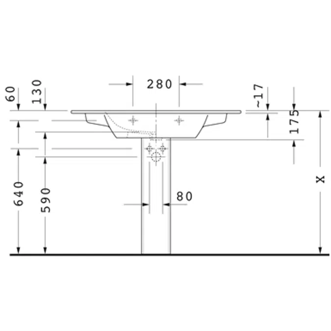 ME by Starck Washbasin, furniture washbasin 233610