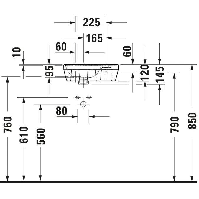 073940 D-Neo Hand sink