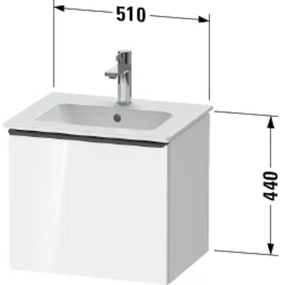 Image for DE4260 D-Neo Vanity unit wall-mounted